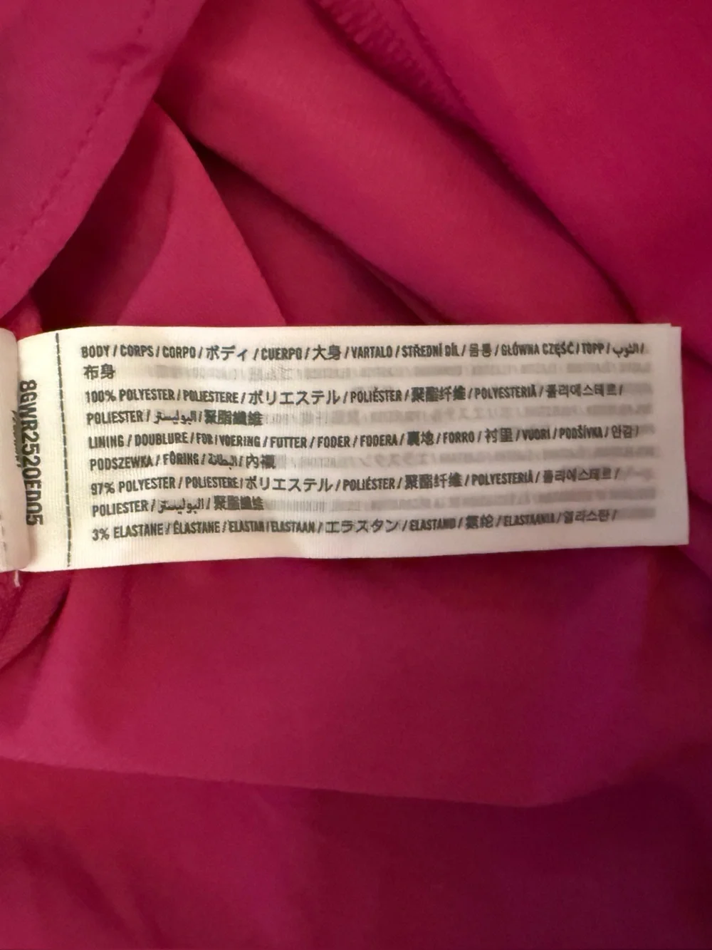 Pink Abercrombie high low wrap style dress NWT size M